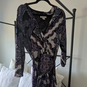 Liz Claiborne faux wrap dress